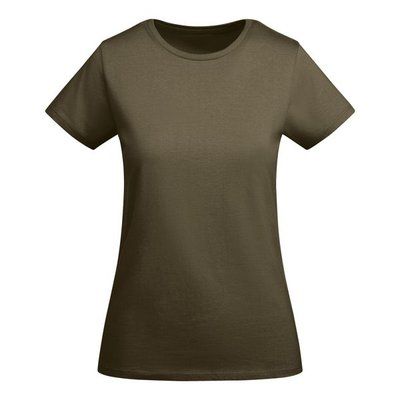 Camiseta entallada mujer algodón orgánico Verde militar 2XL