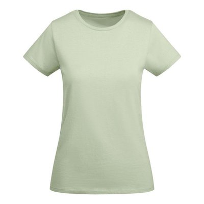 Camiseta entallada mujer algodón orgánico VERDE MIST L