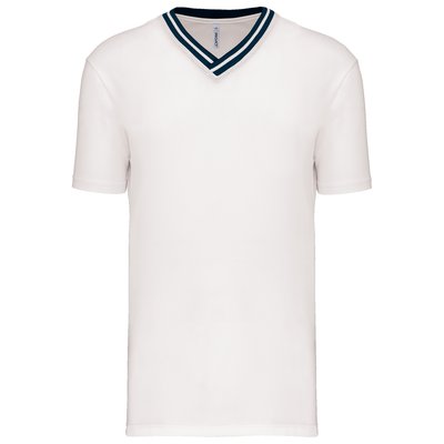 Camiseta equipo Unisex Cuello de Pico Blanco S