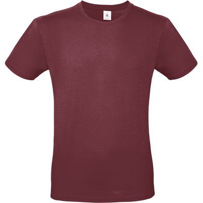 Camiseta hombre 100% algodón preencogido Burgundy XL