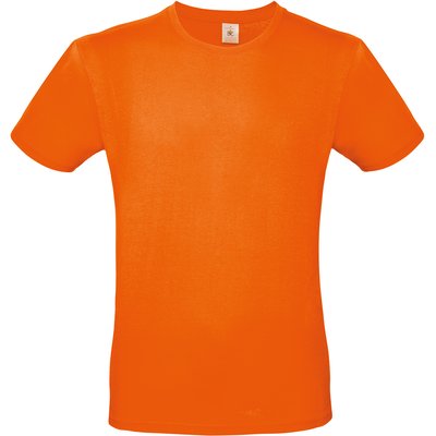 Camiseta hombre 100% algodón preencogido Naranja XL