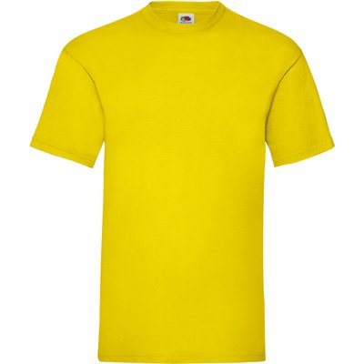 Camiseta hombre algodón cuello redondo Amarillo XL