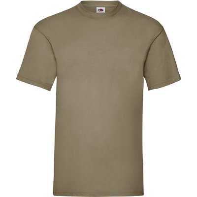 Camiseta hombre algodón cuello redondo Beige M