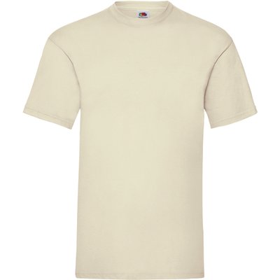 Camiseta hombre algodón cuello redondo Beige M