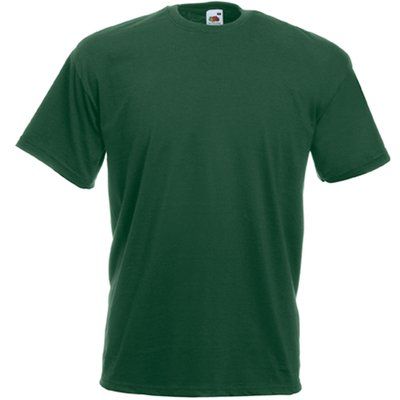 Camiseta hombre algodón cuello redondo Bottle Green S