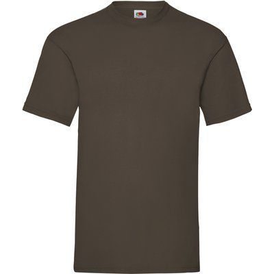 Camiseta hombre algodón cuello redondo CHOCOLATE 3XL