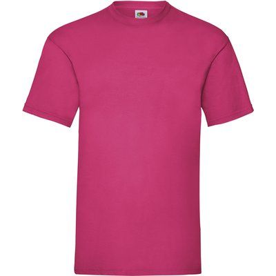 Camiseta hombre algodón cuello redondo Fuchsia L