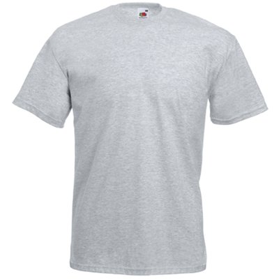 Camiseta hombre algodón cuello redondo Gris XXL