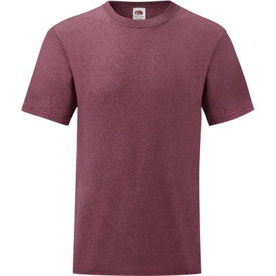 Camiseta hombre algodón cuello redondo Heather Burgundy S