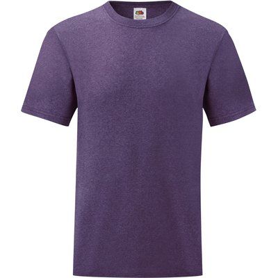 Camiseta hombre algodón cuello redondo Heather Purple XL