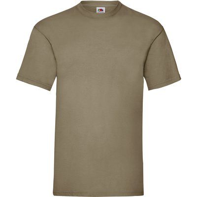 Camiseta hombre algodón cuello redondo Khaki Beige XXL