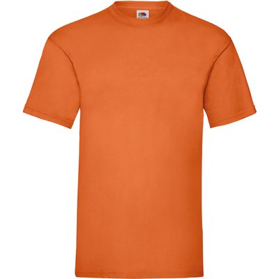 Camiseta hombre algodón cuello redondo Naranja 3XL