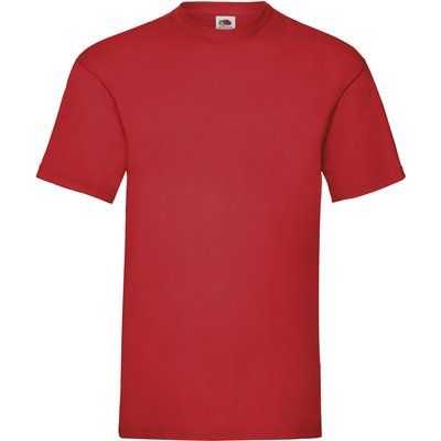 Camiseta hombre algodón cuello redondo Red 3XL