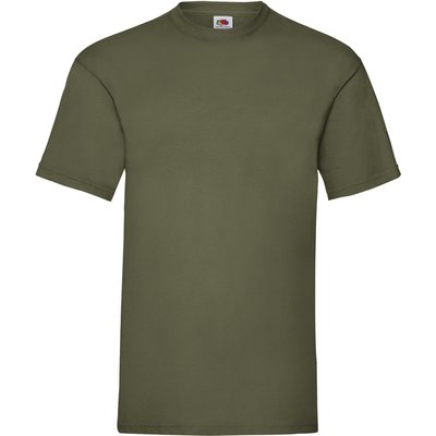 Camiseta hombre algodón cuello redondo Verde S