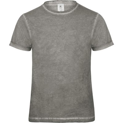 Camiseta hombre algodón manga corta Gris M