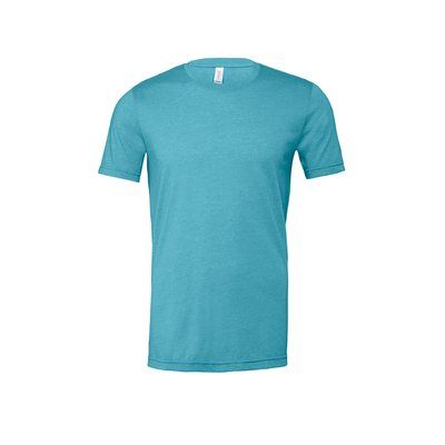 Camiseta hombre algodón poliéster Heather Aqua XXL