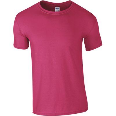 Camiseta hombre algodón preencogido Rosa 3XL