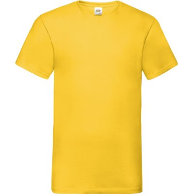 Camiseta hombre cuello de pico Amarillo 3XL