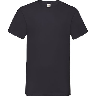 Camiseta hombre cuello de pico Black 3XL