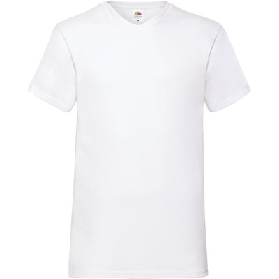 Camiseta hombre cuello de pico Blanco XL