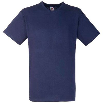 Camiseta hombre cuello de pico Navy 3XL