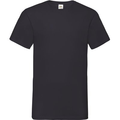 Camiseta hombre cuello de pico Negro S