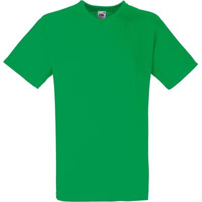 Camiseta hombre cuello de pico Verde XXL