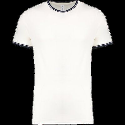 Camiseta hombre con cuello redondo Blanco M