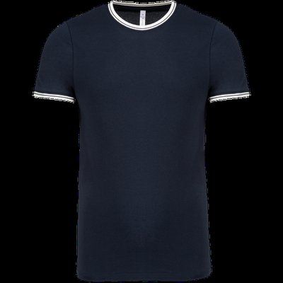 Camiseta hombre con cuello redondo Navy / Off White L