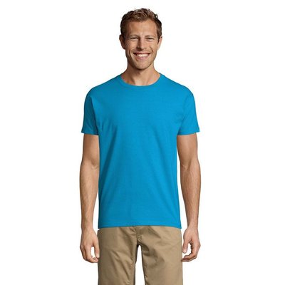 Camiseta Hombre Tubular 100% Algodón Aqua S