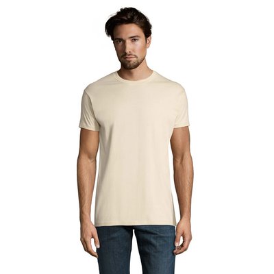 Camiseta Hombre Tubular 100% Algodón Cream M