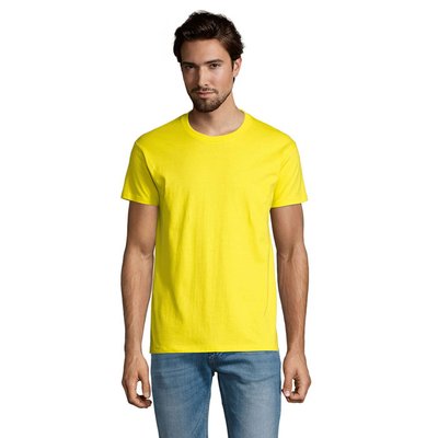 Camiseta Hombre Tubular 100% Algodón Limon L