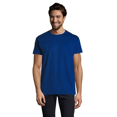 Camiseta Hombre Tubular 100% Algodón Ultramarino L