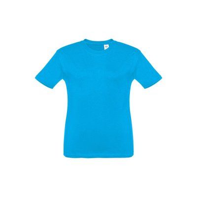 Camiseta Infantil Algodón 100% Azul aqua 2