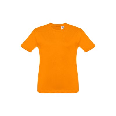 Camiseta Infantil Algodón 100% Naranja 4