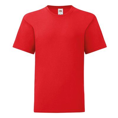 Camiseta infantil algodón corte básico Red 9/11 ans