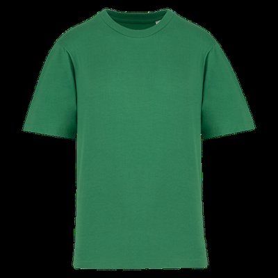 Camiseta infantil de algodón con mangas caídas Green field 10/12 ans