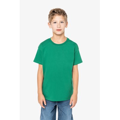 Camiseta infantil de algodón con mangas caídas