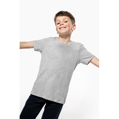 Camiseta infantil corte ajustado 100% algodón