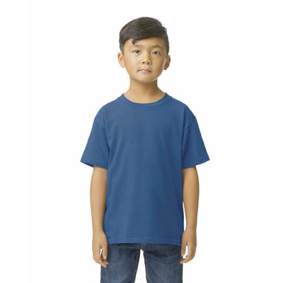 Camiseta infantil suave Azul M