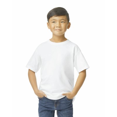 Camiseta infantil suave Blanco L