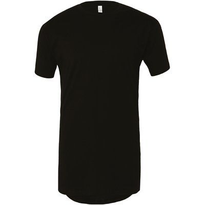 Camiseta larga para hombre Black S