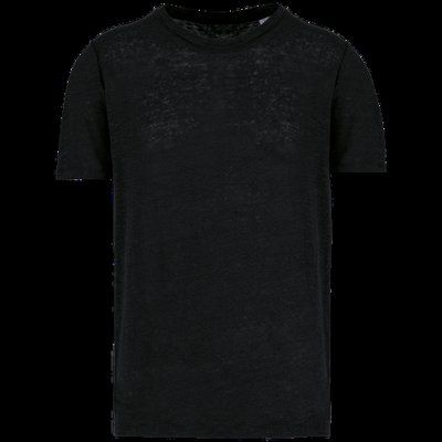 Camiseta lino hombre Black S