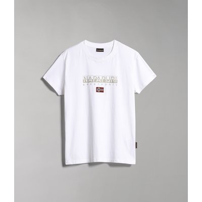 Camiseta con Logotipo de bandera Blanco XXL