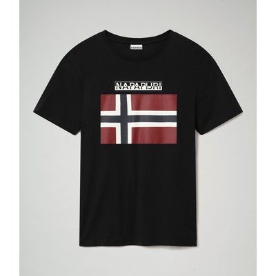 Camiseta con Logotipo de bandera Negro XXL