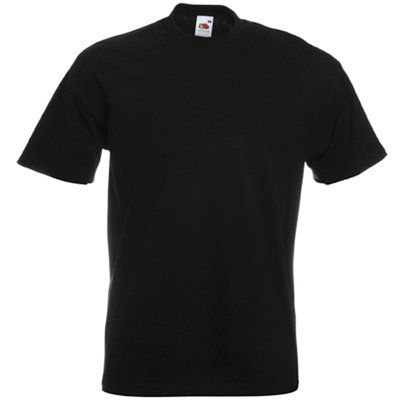 Camiseta manga corta algodón Black XXL