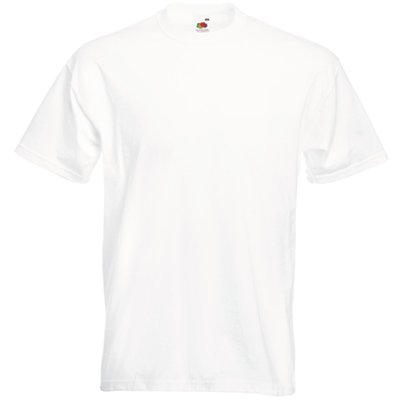 Camiseta manga corta algodón Blanco XXL