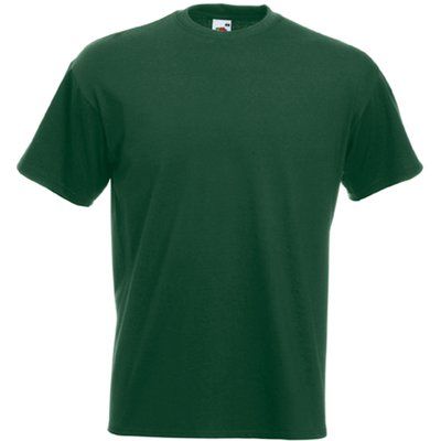 Camiseta manga corta algodón Bottle Green 3XL