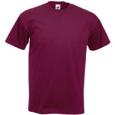 Camiseta manga corta algodón Burgundy L