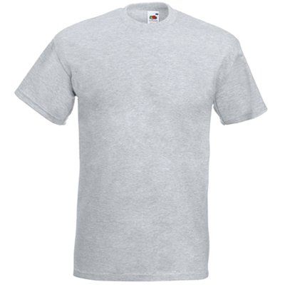 Camiseta manga corta algodón Heather Grey 5XL